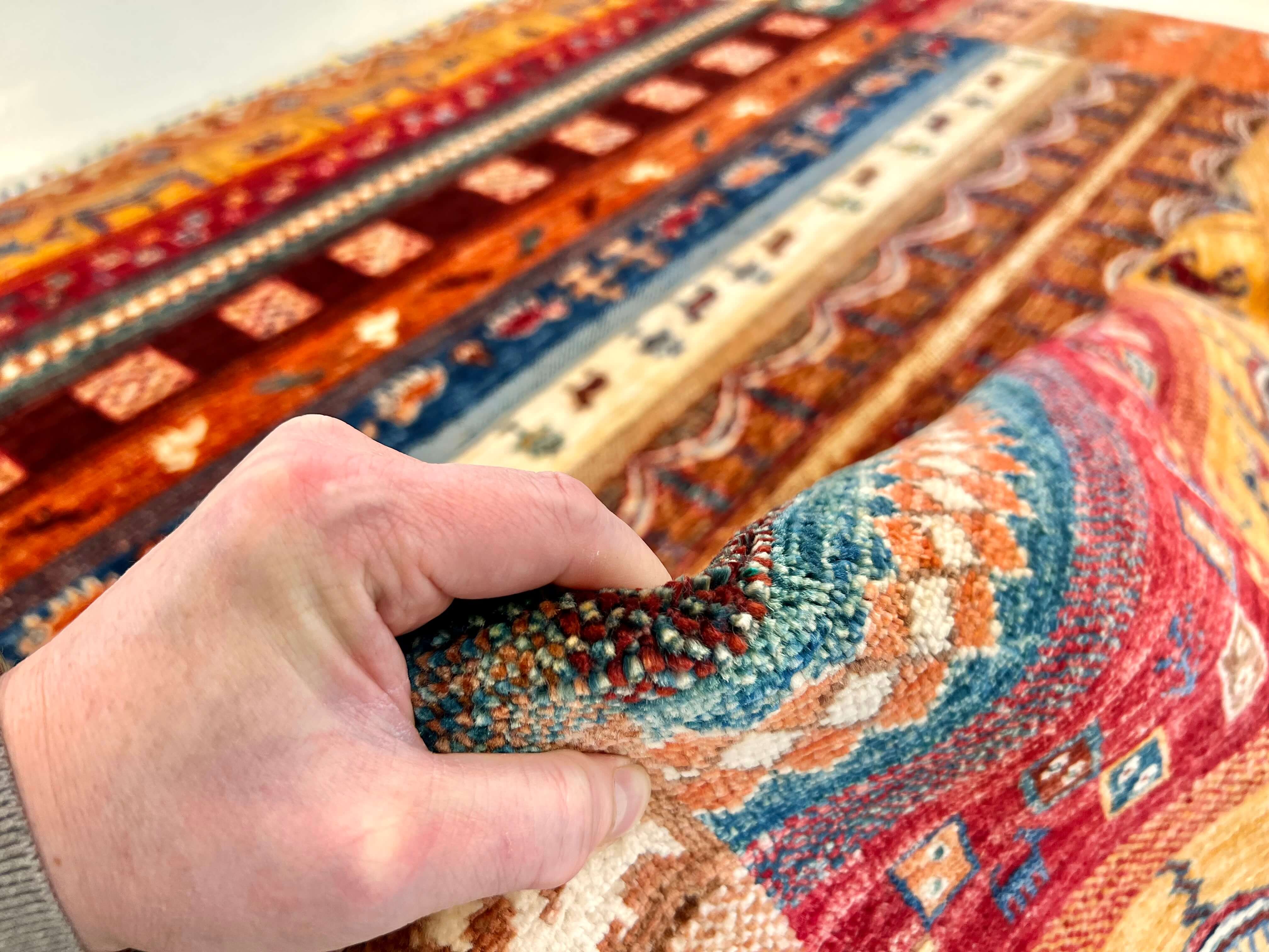 Khurjeen/Gabbeh (6'06"x6'10") rust/multicolor - Image 6