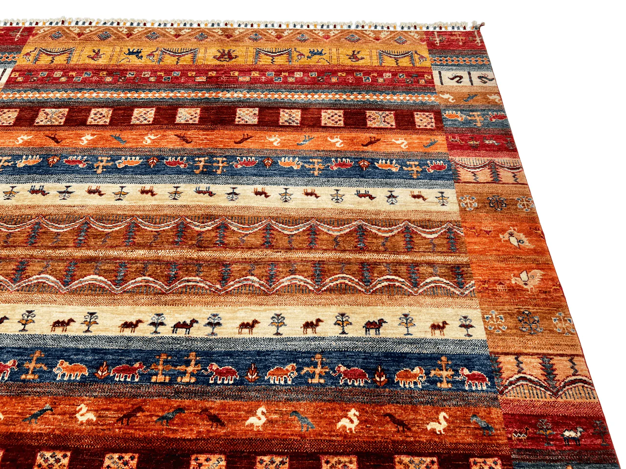 Khurjeen/Gabbeh (6'06"x6'10") rust/multicolor - Image 7