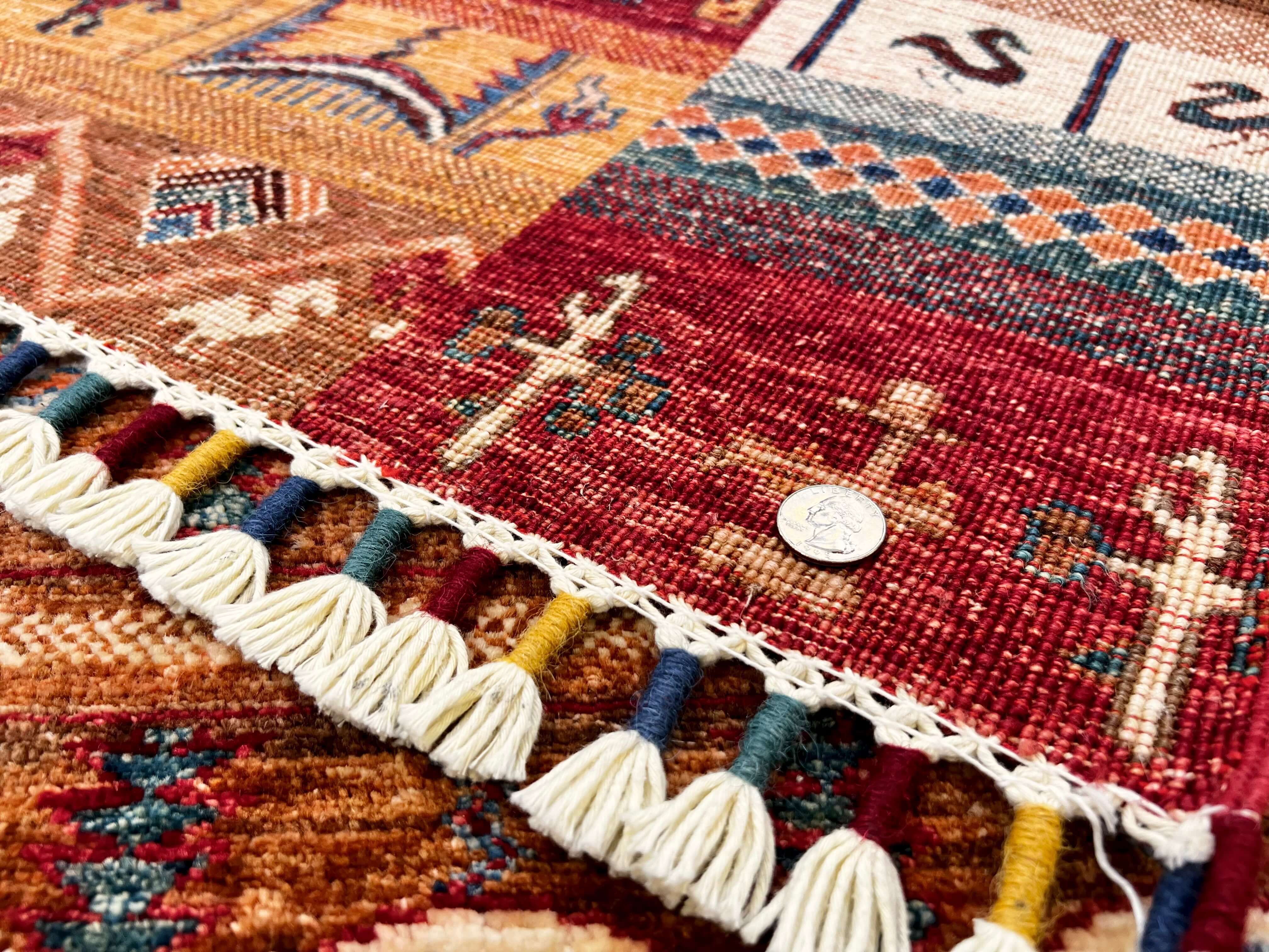 Khurjeen/Gabbeh (6'06"x6'10") rust/multicolor - Image 9