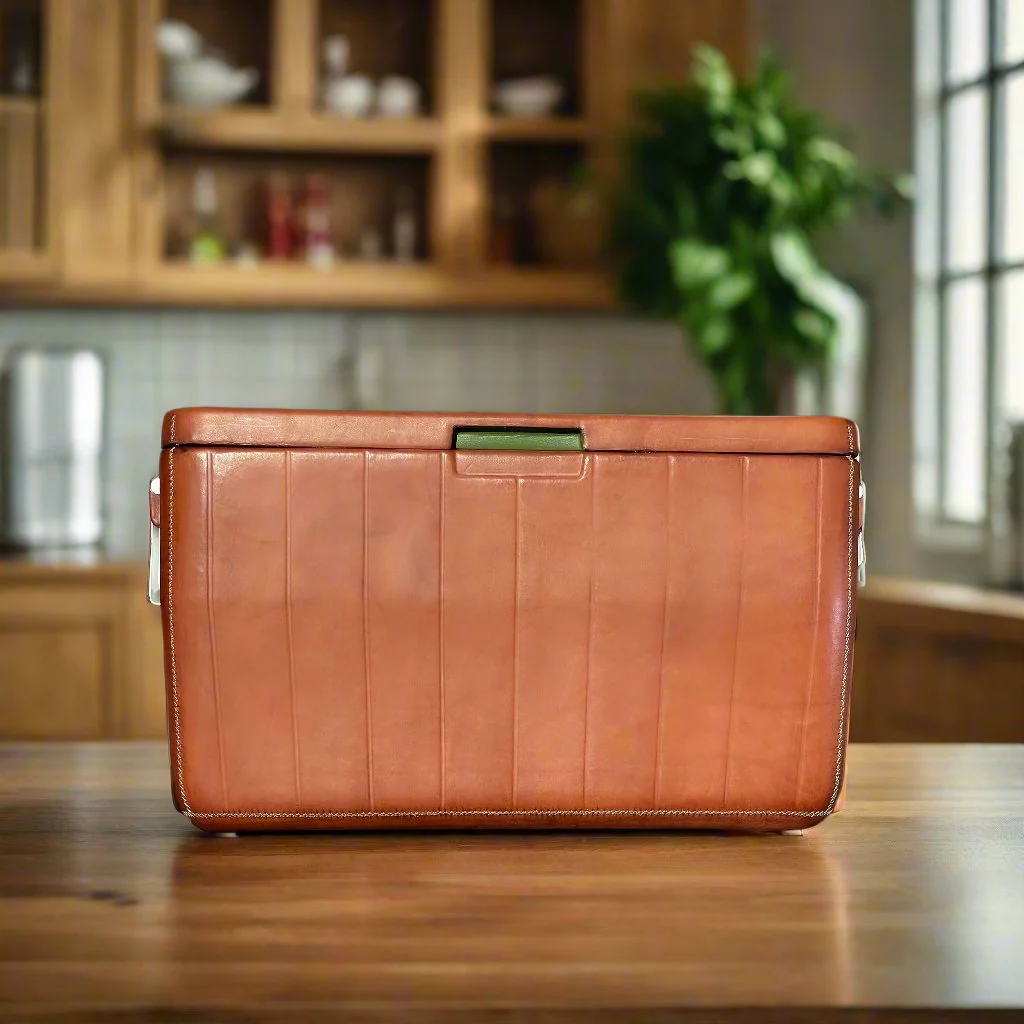 La Familia | XL Leather Cooler with Handles (46L) - Image 4