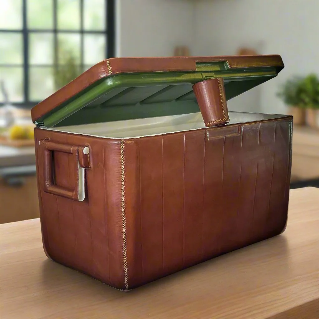 La Familia | XL Leather Cooler with Handles (46L) - Image 5