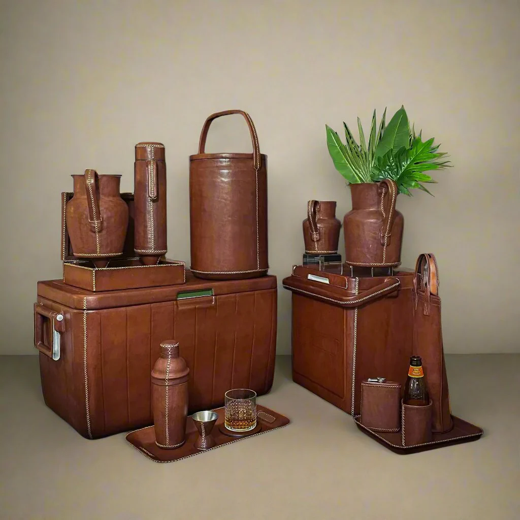 La Familia | XL Leather Cooler with Handles (46L) - Image 6
