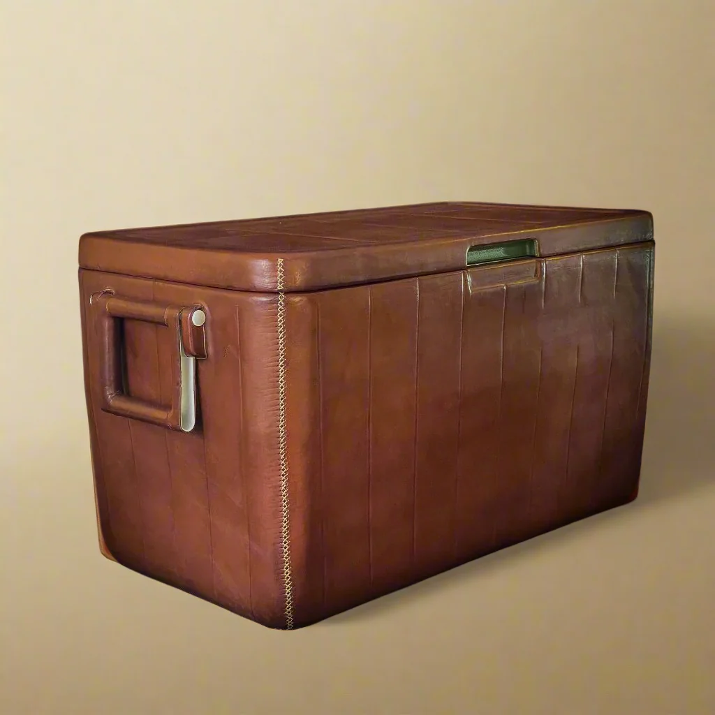 La Familia | XL Leather Cooler with Handles (46L) - Image 7
