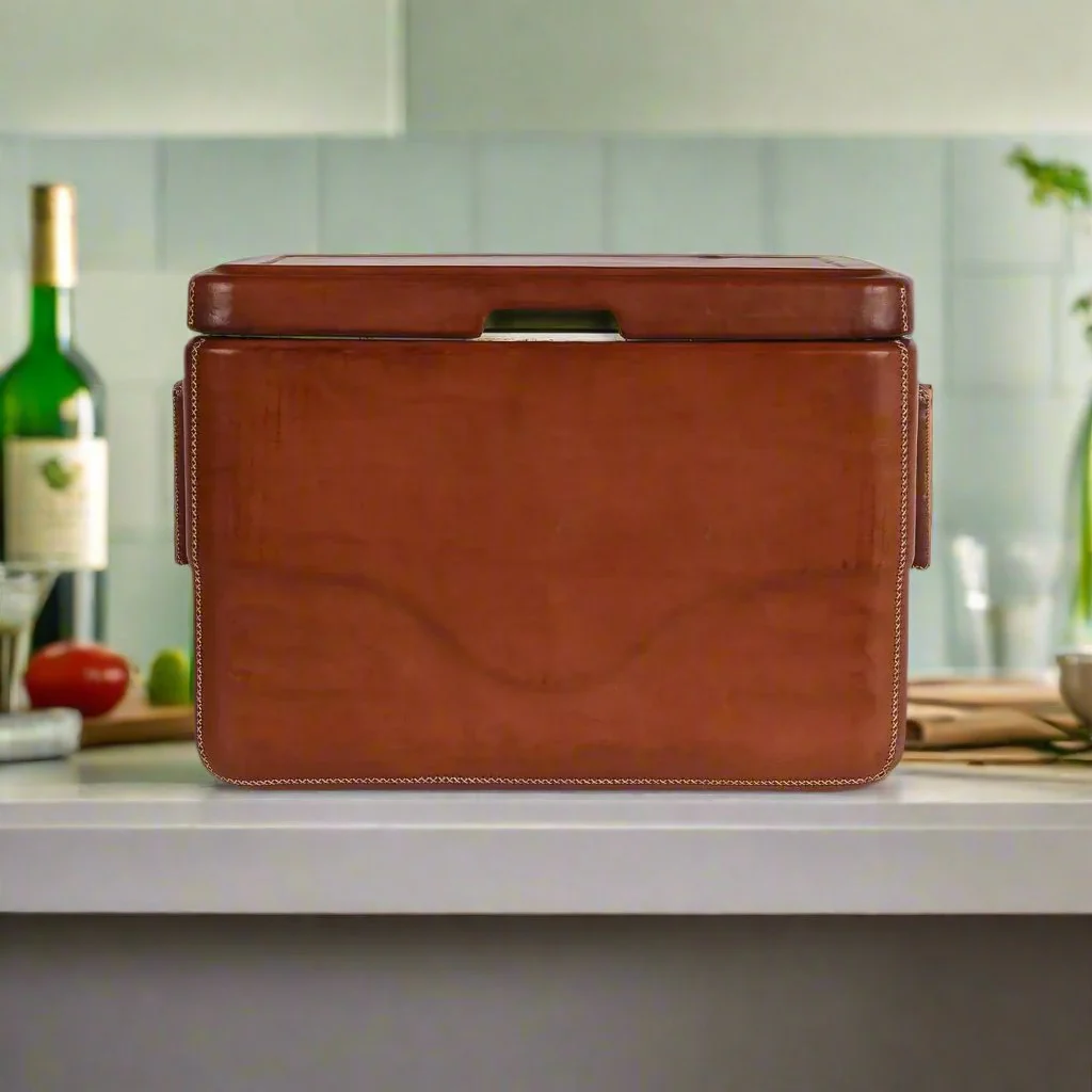 La Playa | Large Leather Cooler with Handles (27L) - Image 2
