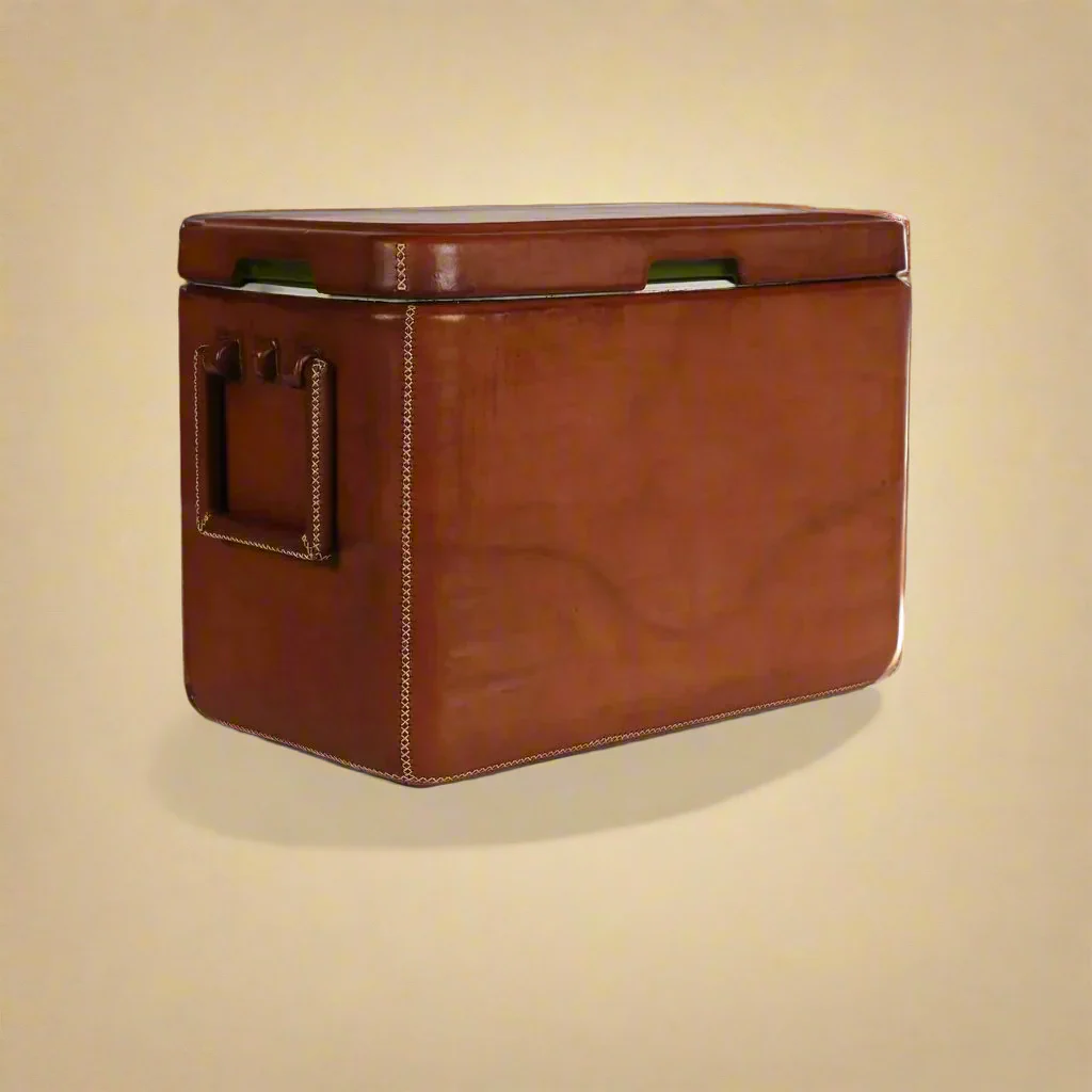 La Playa | Large Leather Cooler with Handles (27L) - Image 3