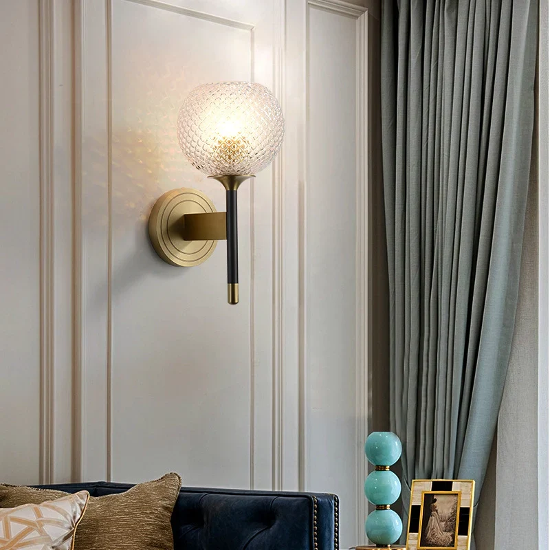 Lattice Glass Wall Sconce - Image 4