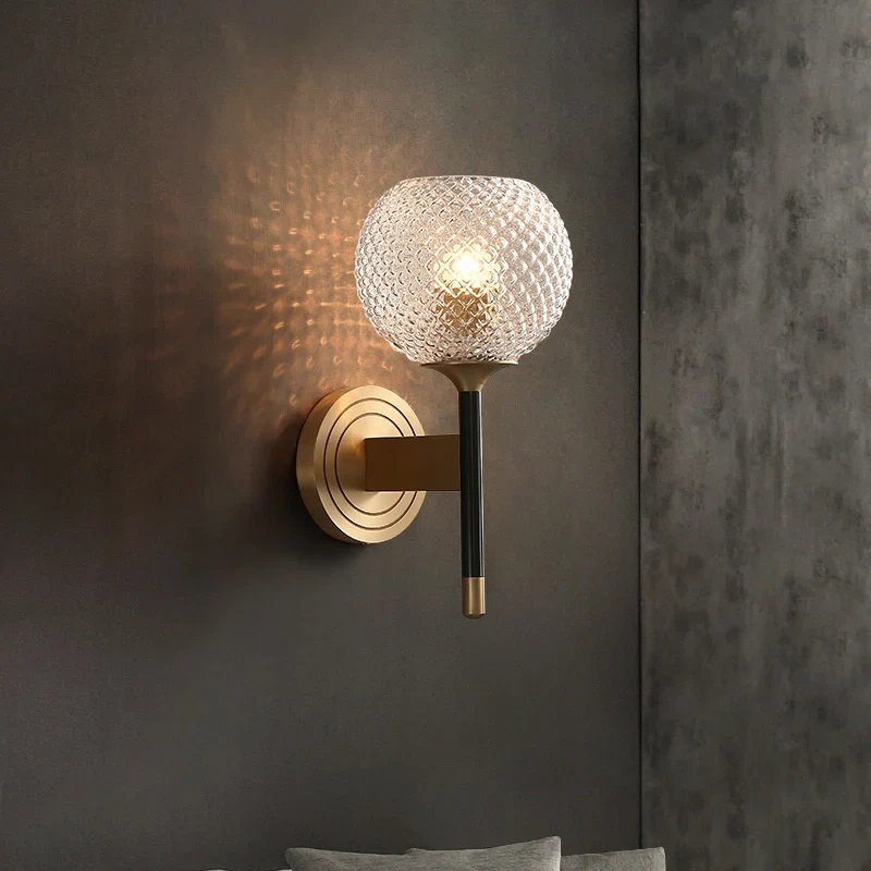 Lattice Glass Wall Sconce - Image 5