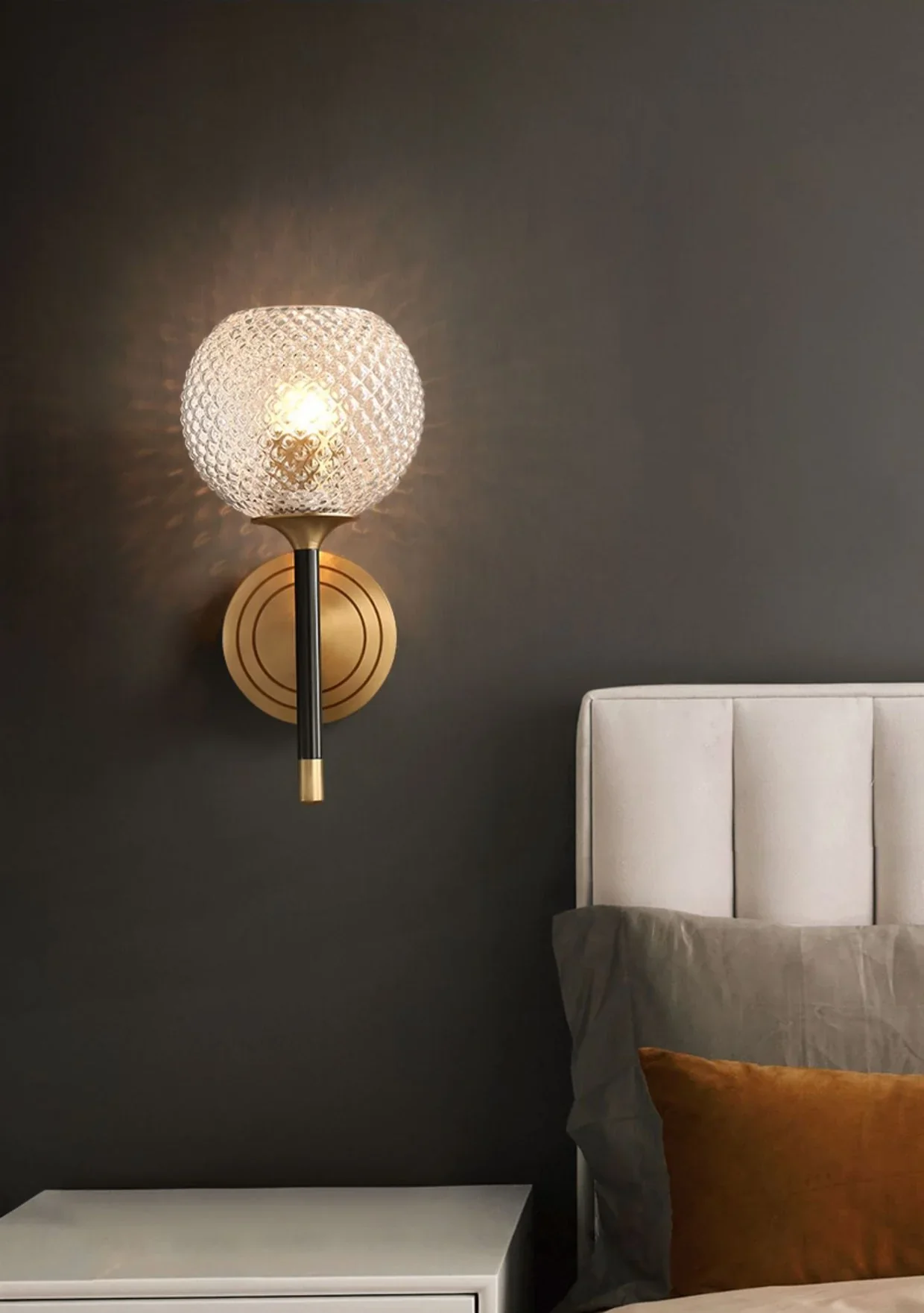 Lattice Glass Wall Sconce - Image 7