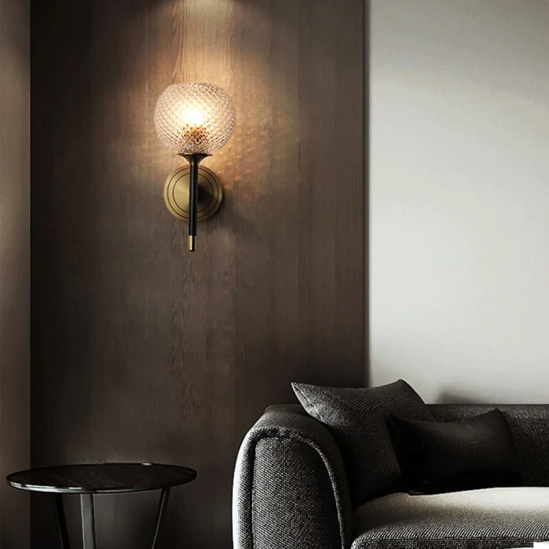 Lattice Glass Wall Sconce - Image 9