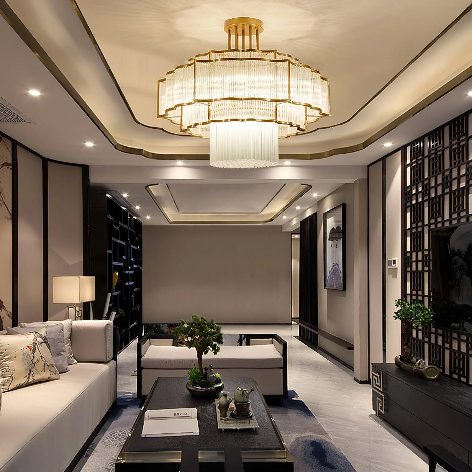Layered Crystal Ceiling Light - Image 10