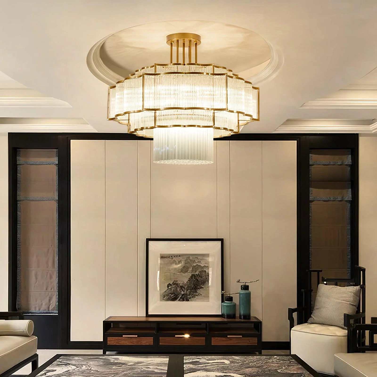 Layered Crystal Ceiling Light - Image 11