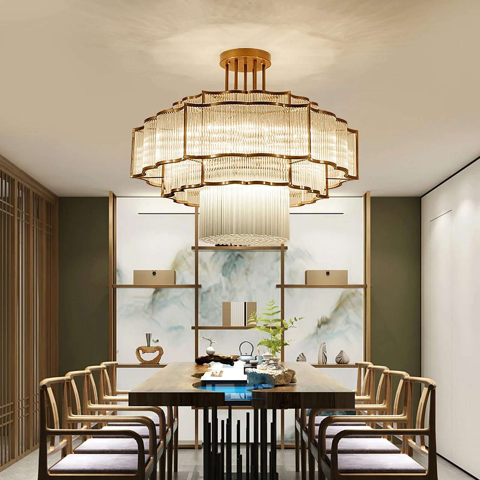 Layered Crystal Ceiling Light - Image 12