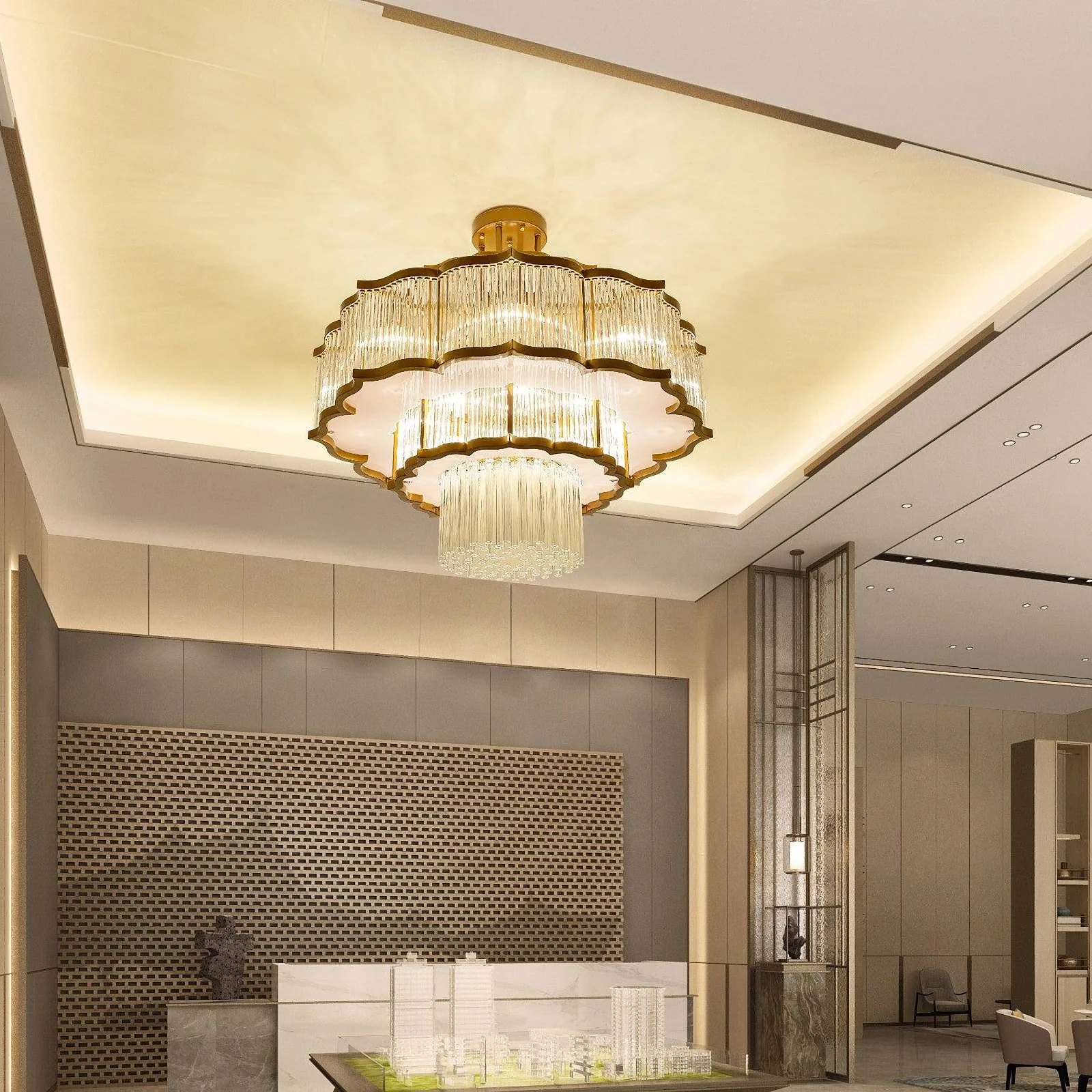 Layered Crystal Ceiling Light - Image 13