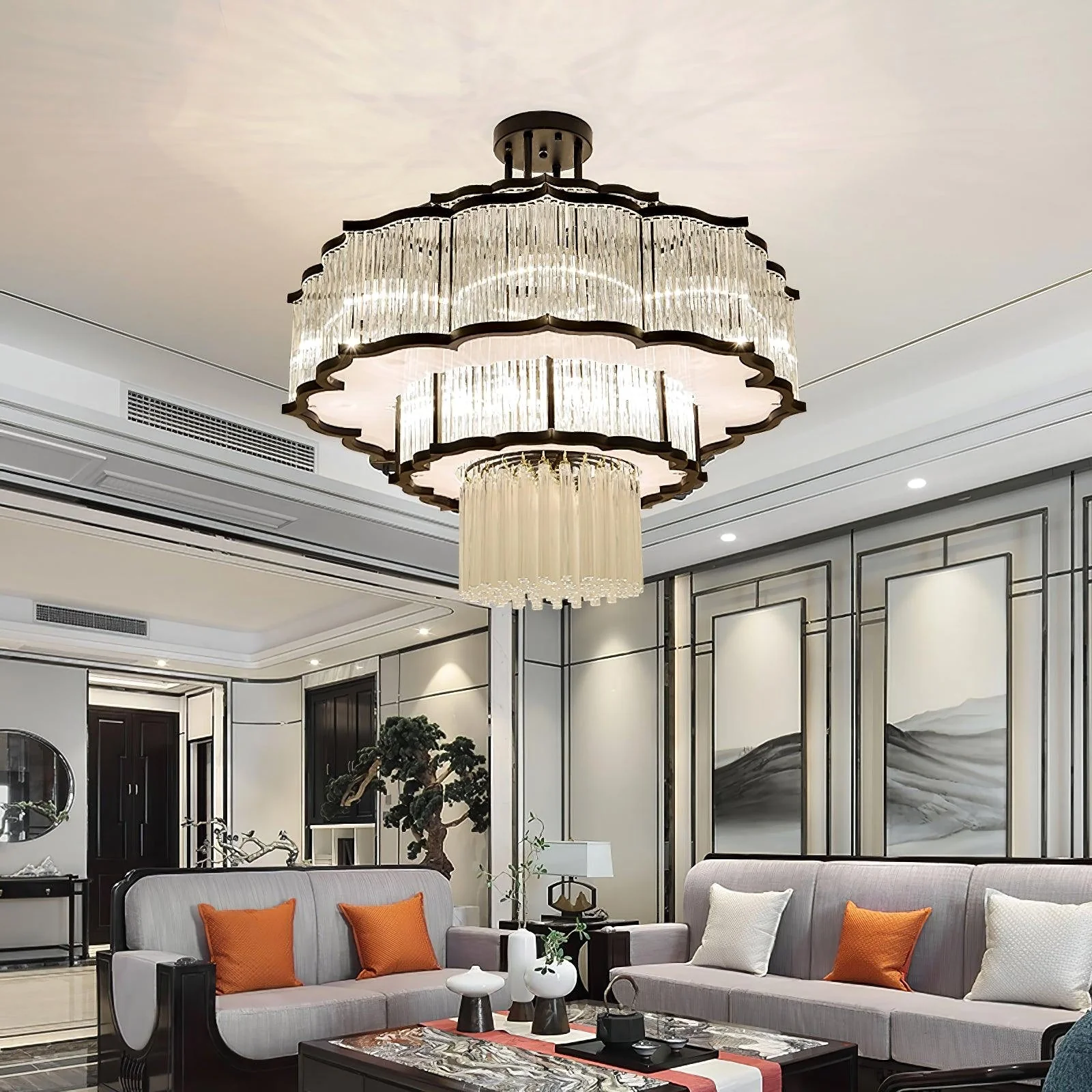 Layered Crystal Ceiling Light - Image 16