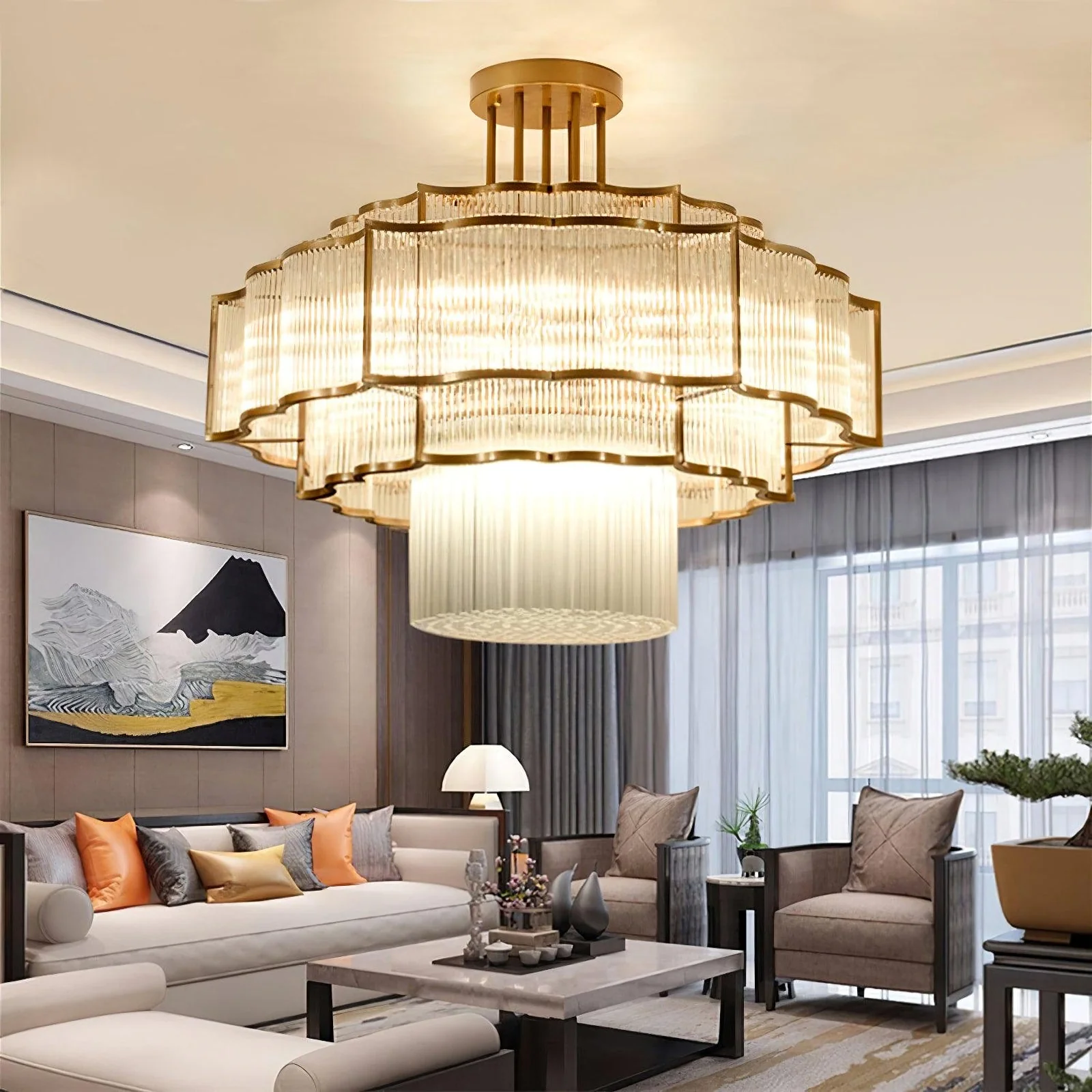 Layered Crystal Ceiling Light - Image 17