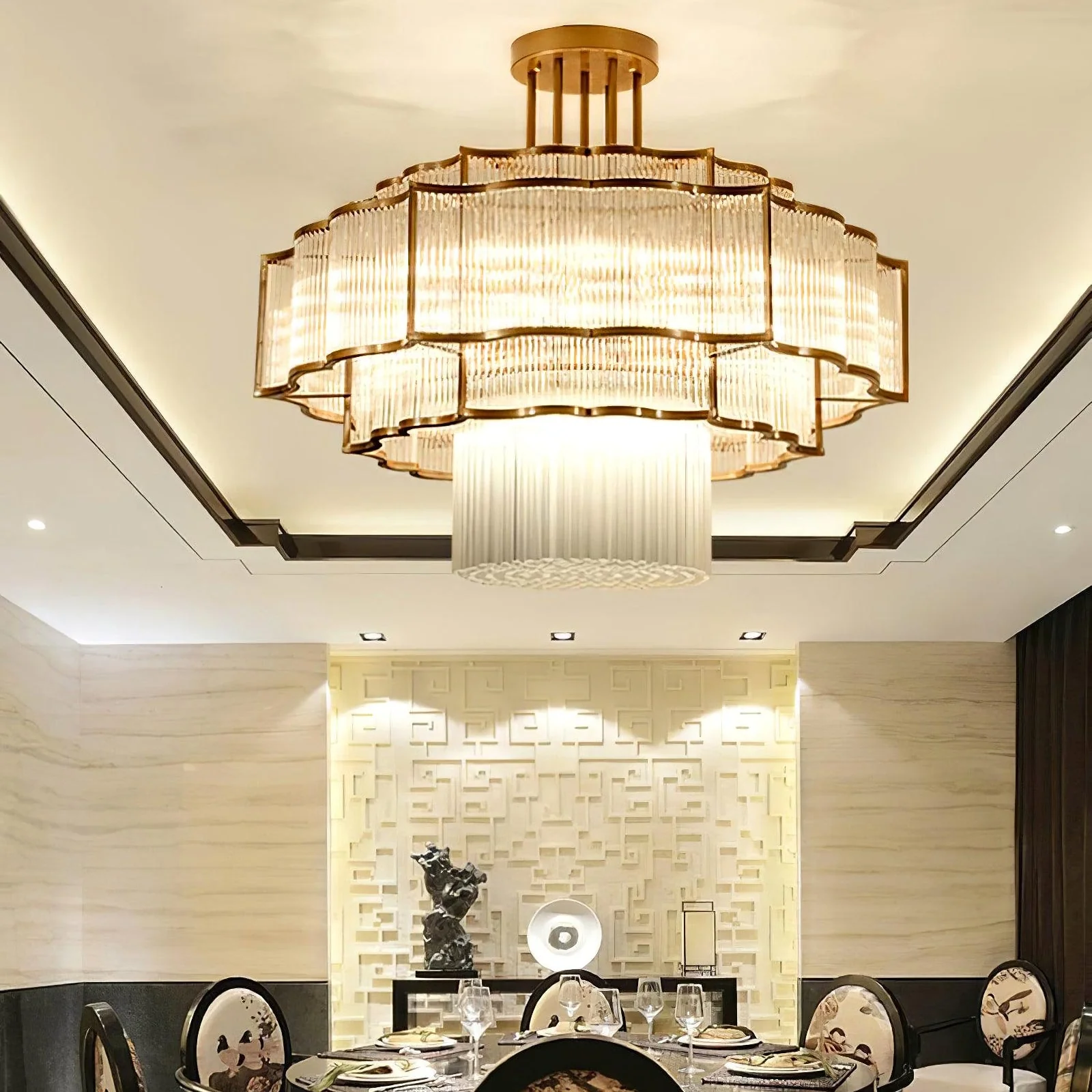 Layered Crystal Ceiling Light - Image 3