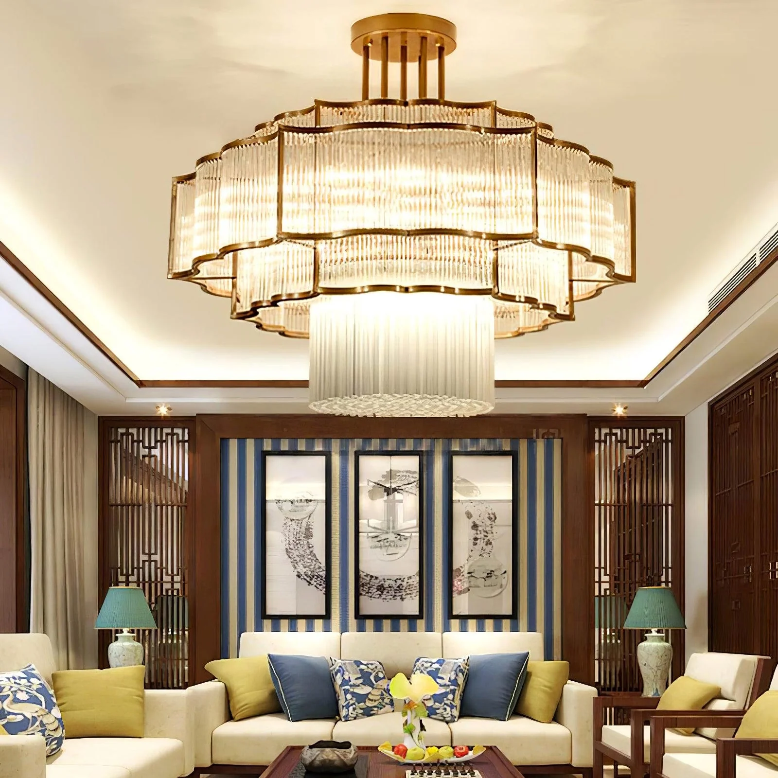 Layered Crystal Ceiling Light - Image 5