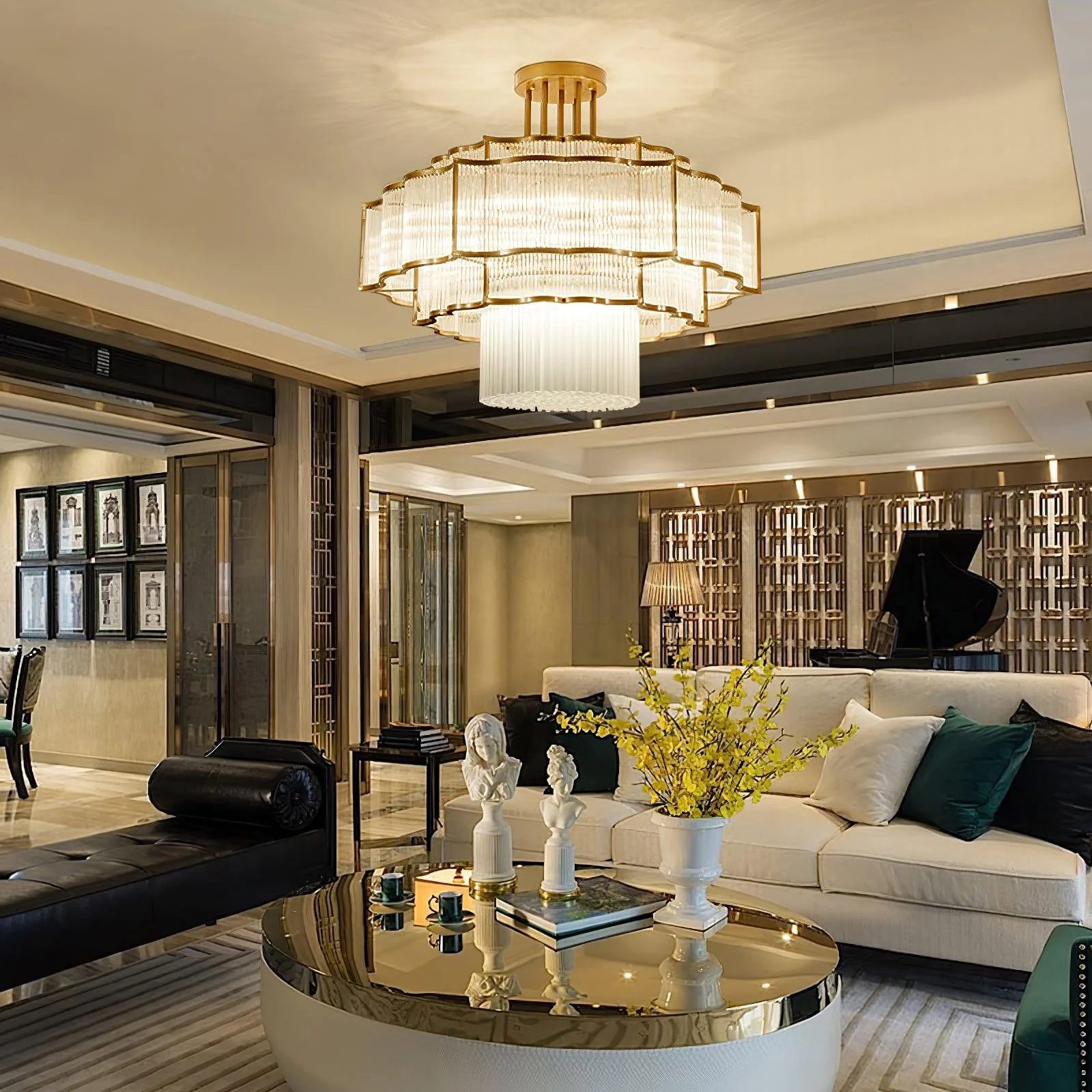 Layered Crystal Ceiling Light - Image 7