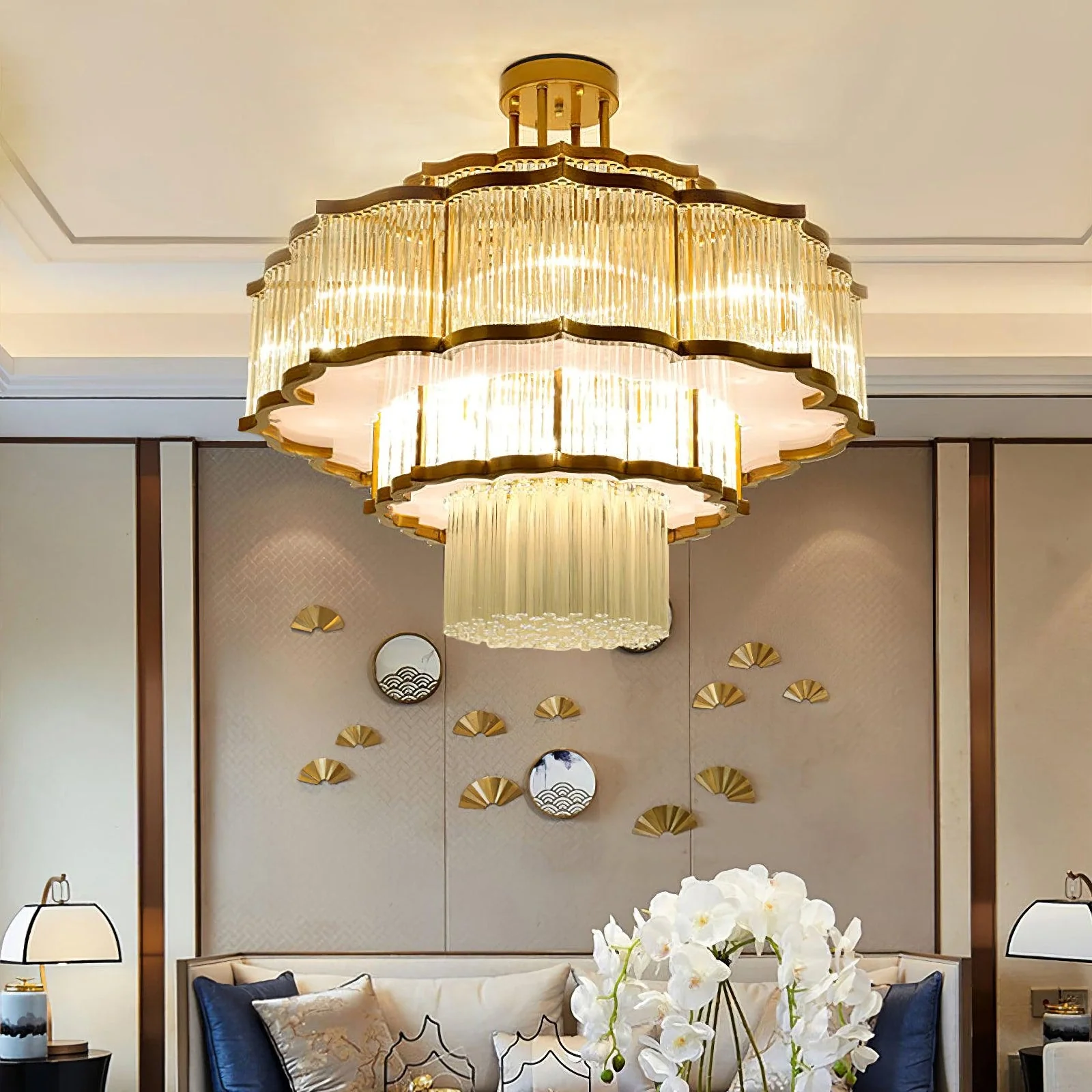 Layered Crystal Ceiling Light - Image 8
