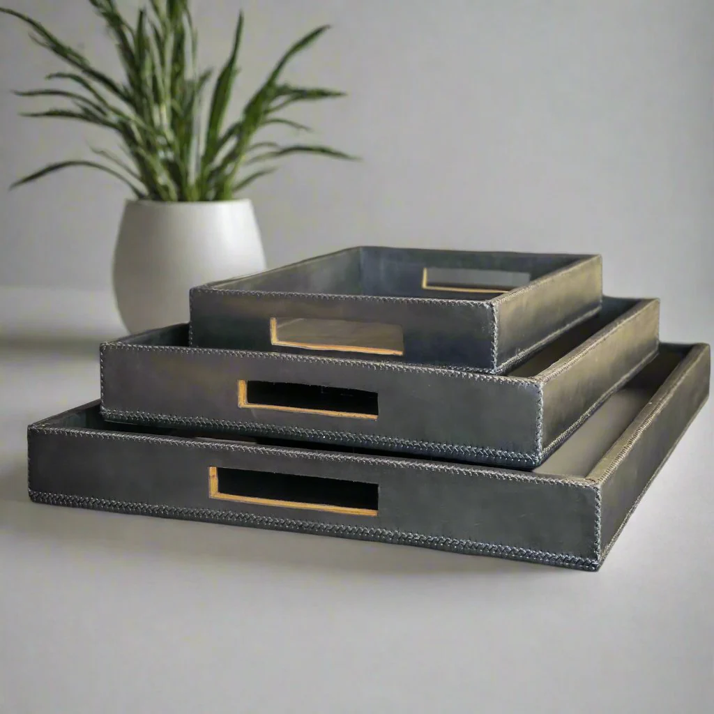 Libros | Large Rectangle Ottoman Tray - Image 3