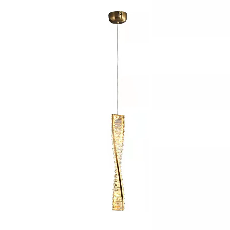 Linear Luxury Spiral Crystal Chandelier - Image 14
