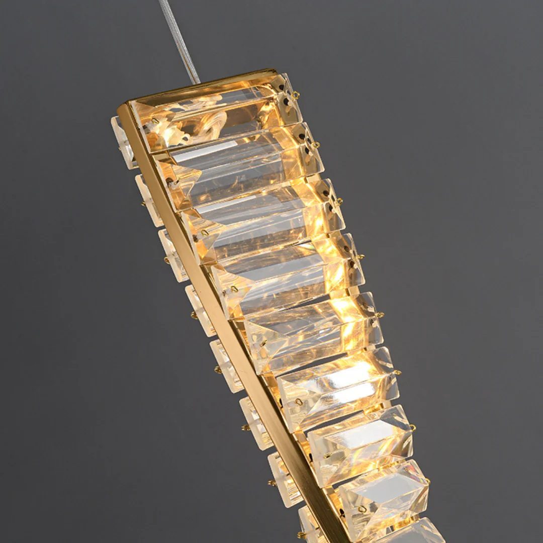 Linear Luxury Spiral Crystal Chandelier - Image 15