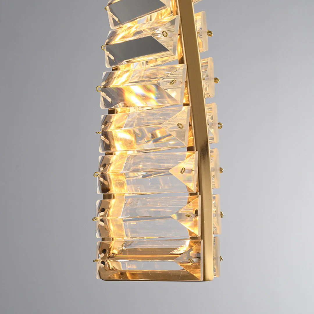 Linear Luxury Spiral Crystal Chandelier - Image 16