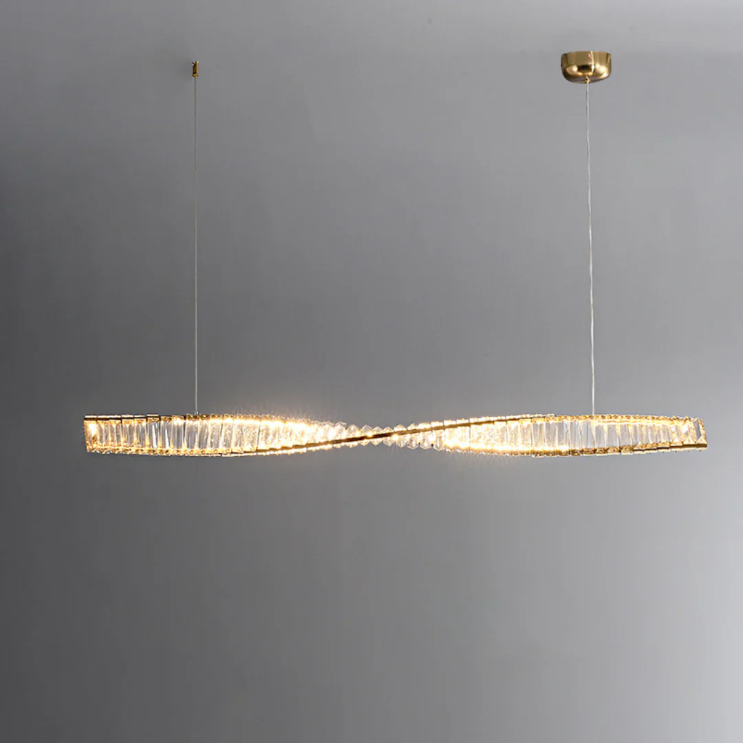 Linear Luxury Spiral Crystal Chandelier - Image 18