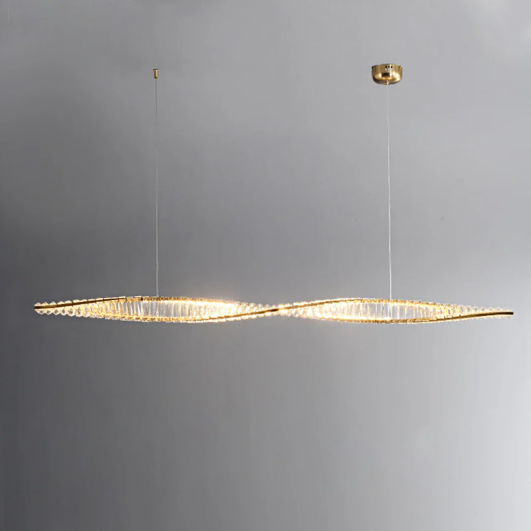 Linear Luxury Spiral Crystal Chandelier - Image 19