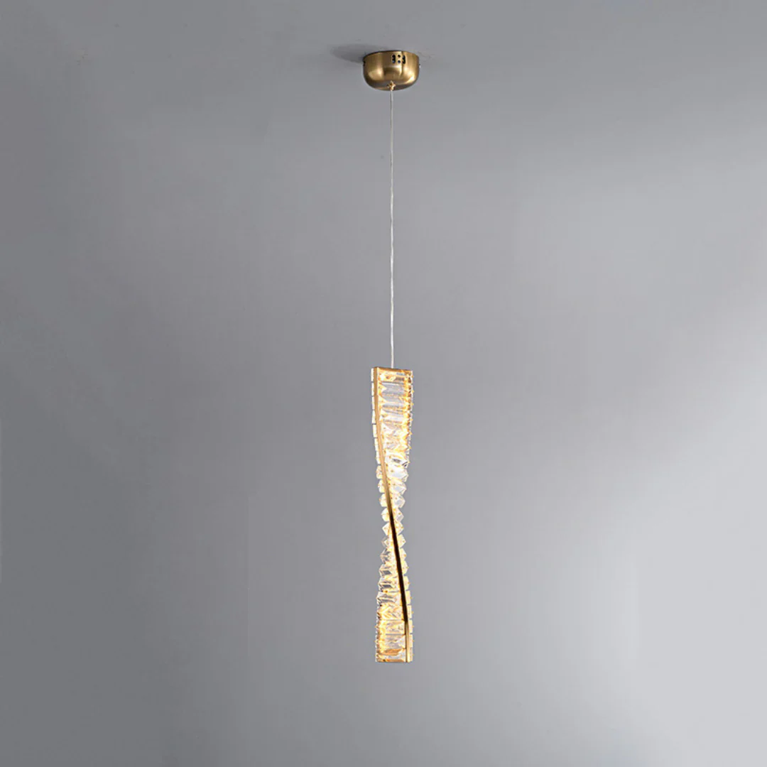 Linear Luxury Spiral Crystal Chandelier - Image 20