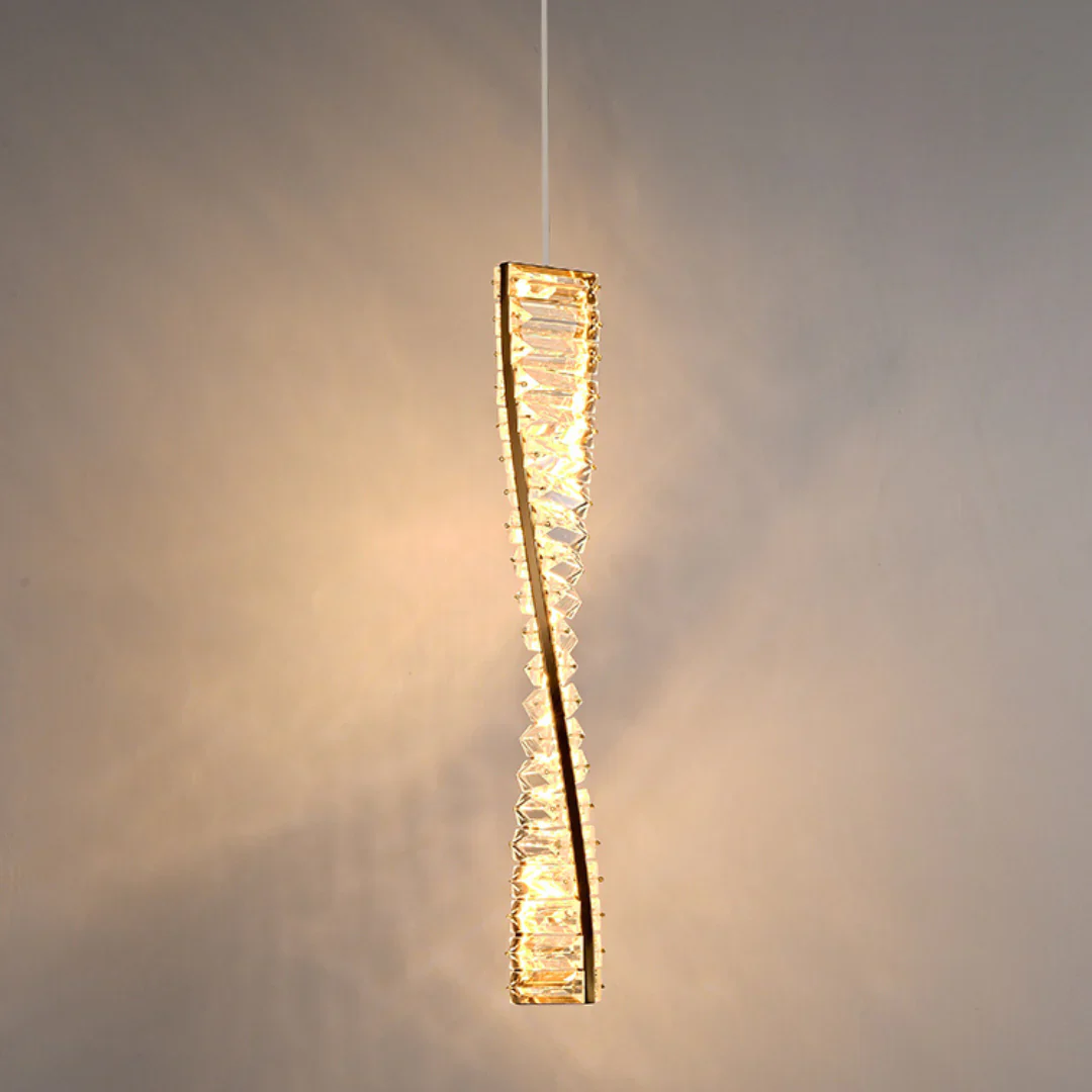 Linear Luxury Spiral Crystal Chandelier - Image 21