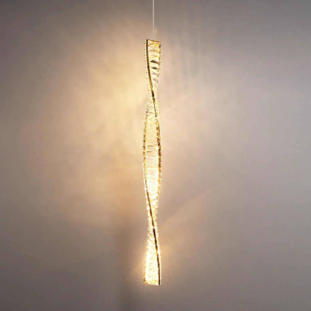Linear Luxury Spiral Crystal Chandelier - Image 22