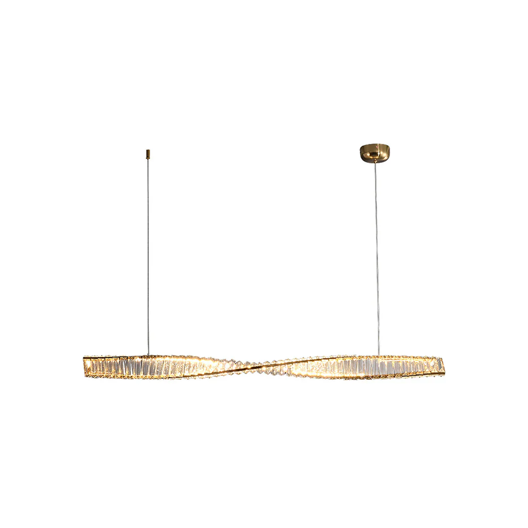 Linear Luxury Spiral Crystal Chandelier - Image 24