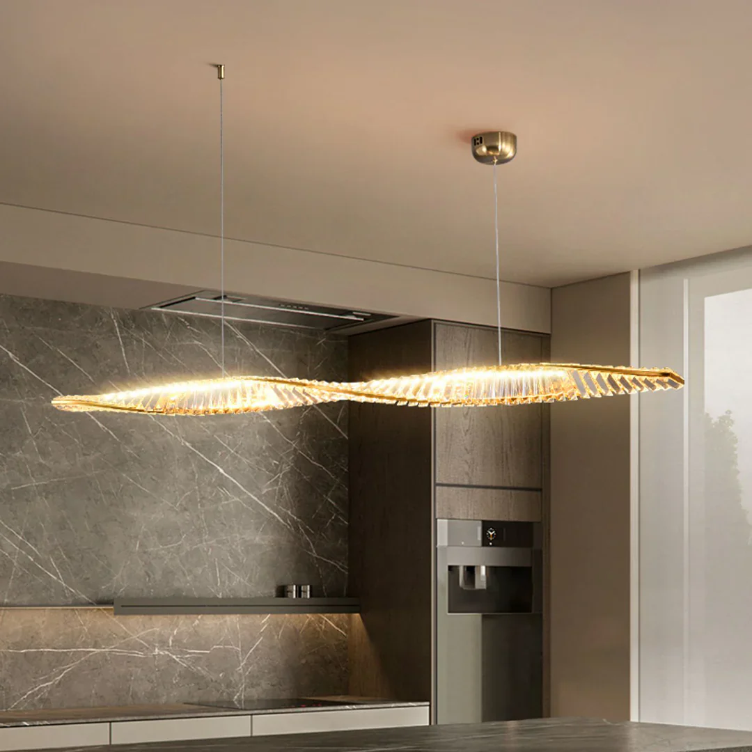 Linear Luxury Spiral Crystal Chandelier - Image 3