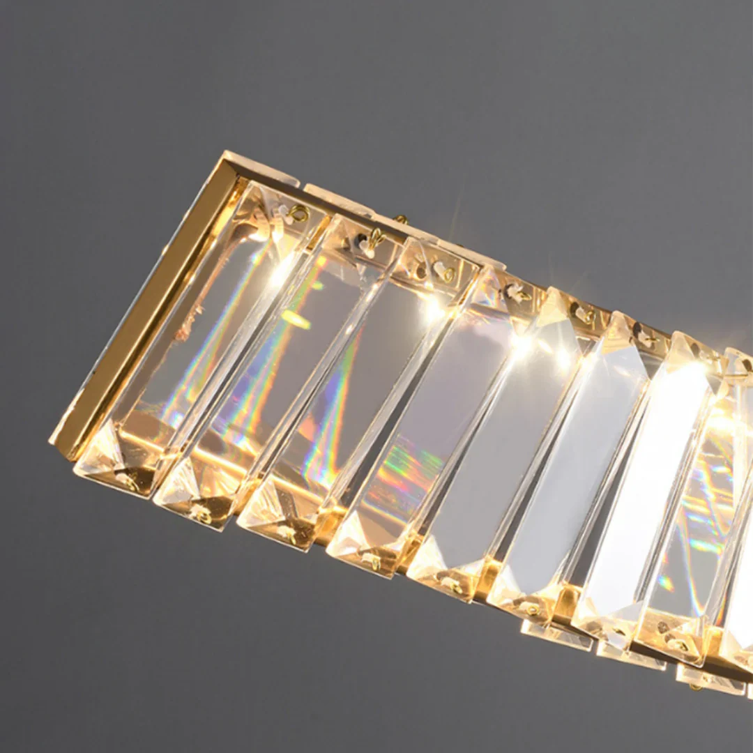 Linear Luxury Spiral Crystal Chandelier - Image 9