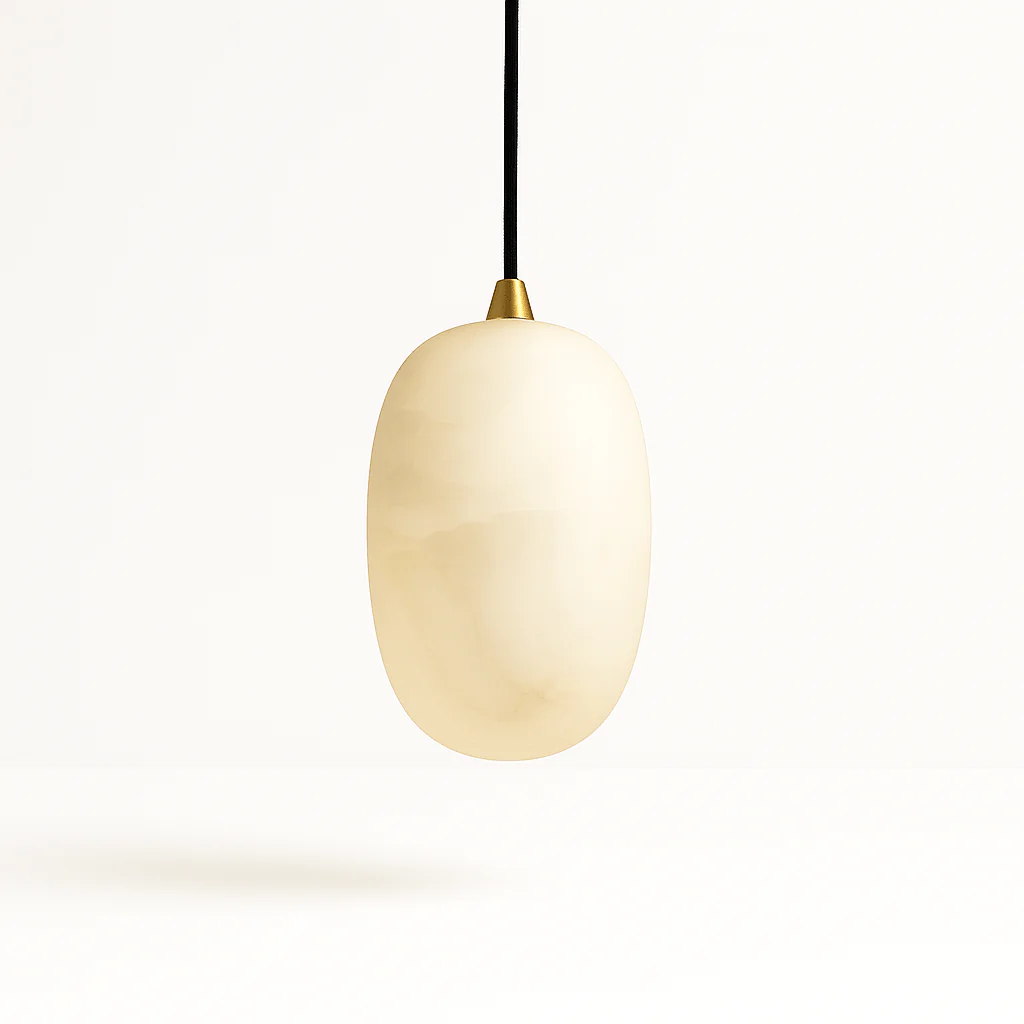 Lithos Alabaster Pendant Light