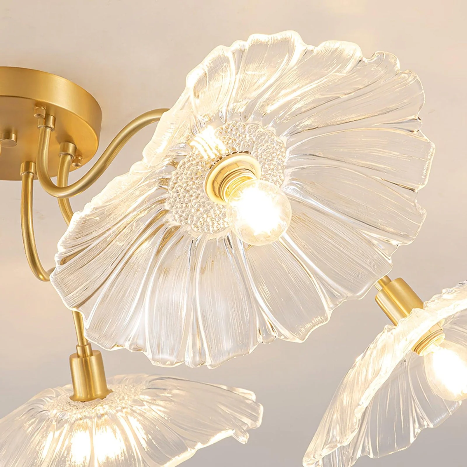Lotus Leaf Glass Ceiling Lamp - Image 23