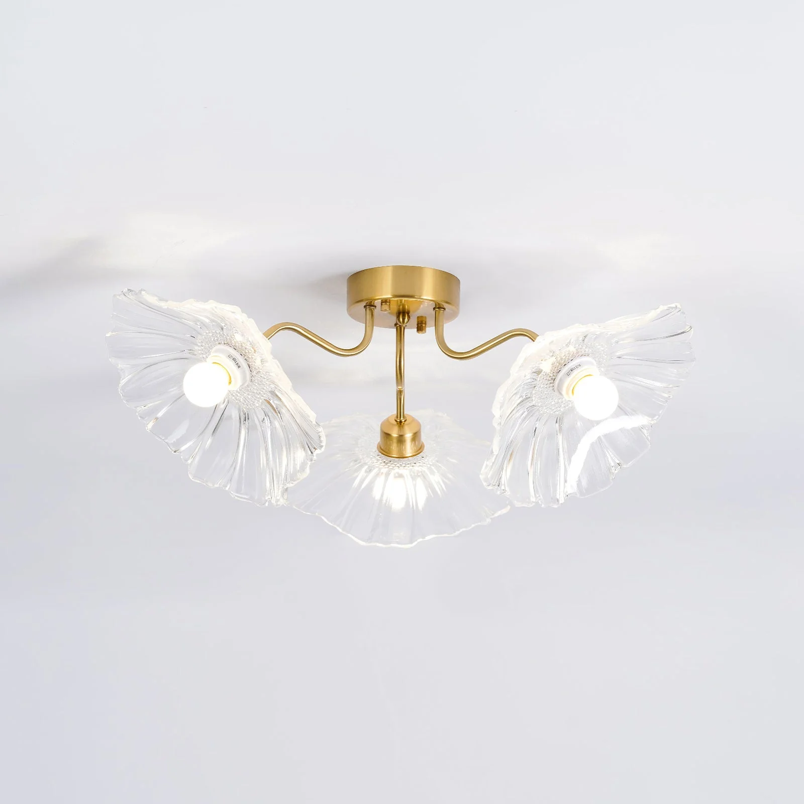 Lotus Leaf Glass Ceiling Lamp - Image 28