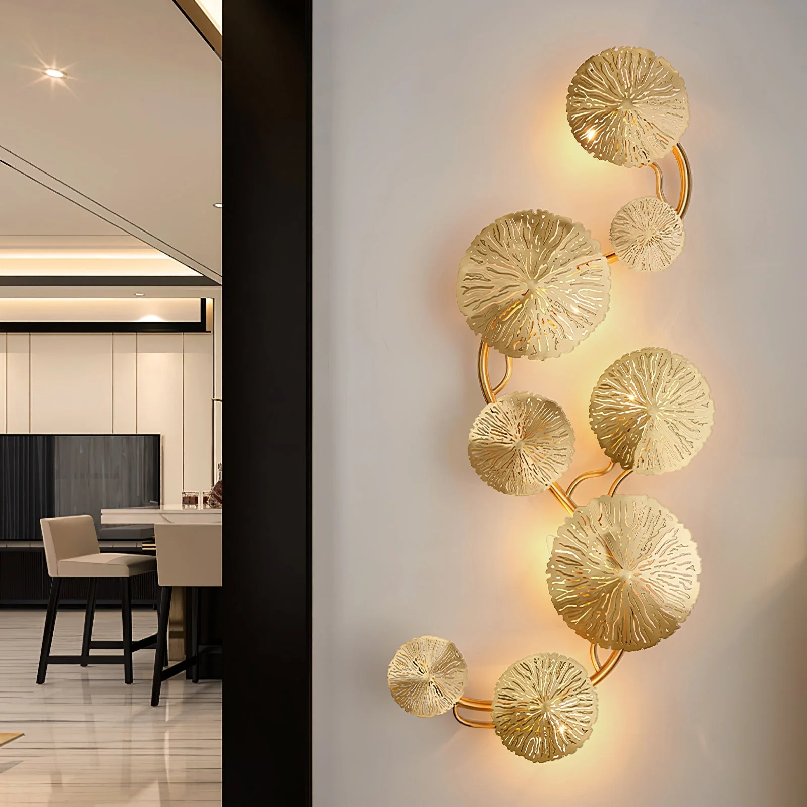 Lotus Leaf Wall Sconce - Image 2