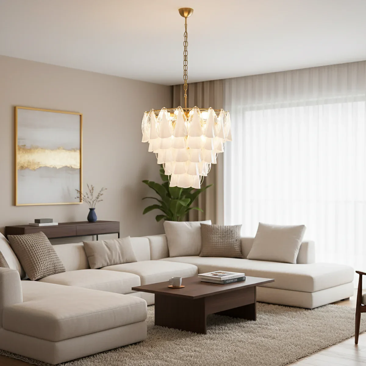Lunara Murano Glass Chandelier - Image 2