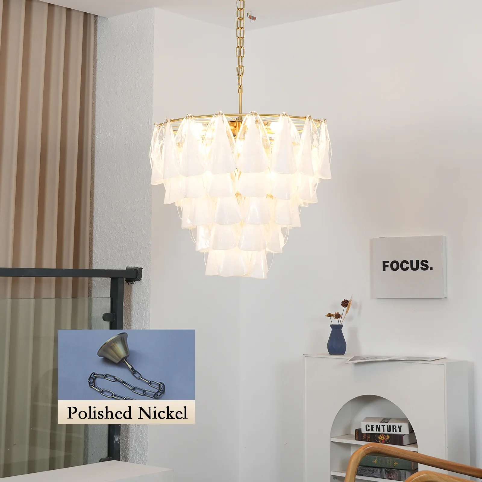Lunara Murano Glass Chandelier - Image 20