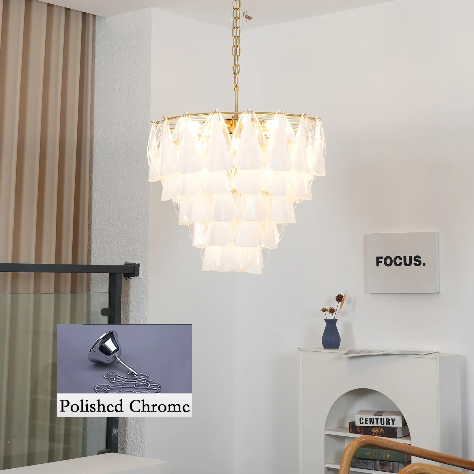 Lunara Murano Glass Chandelier - Image 21