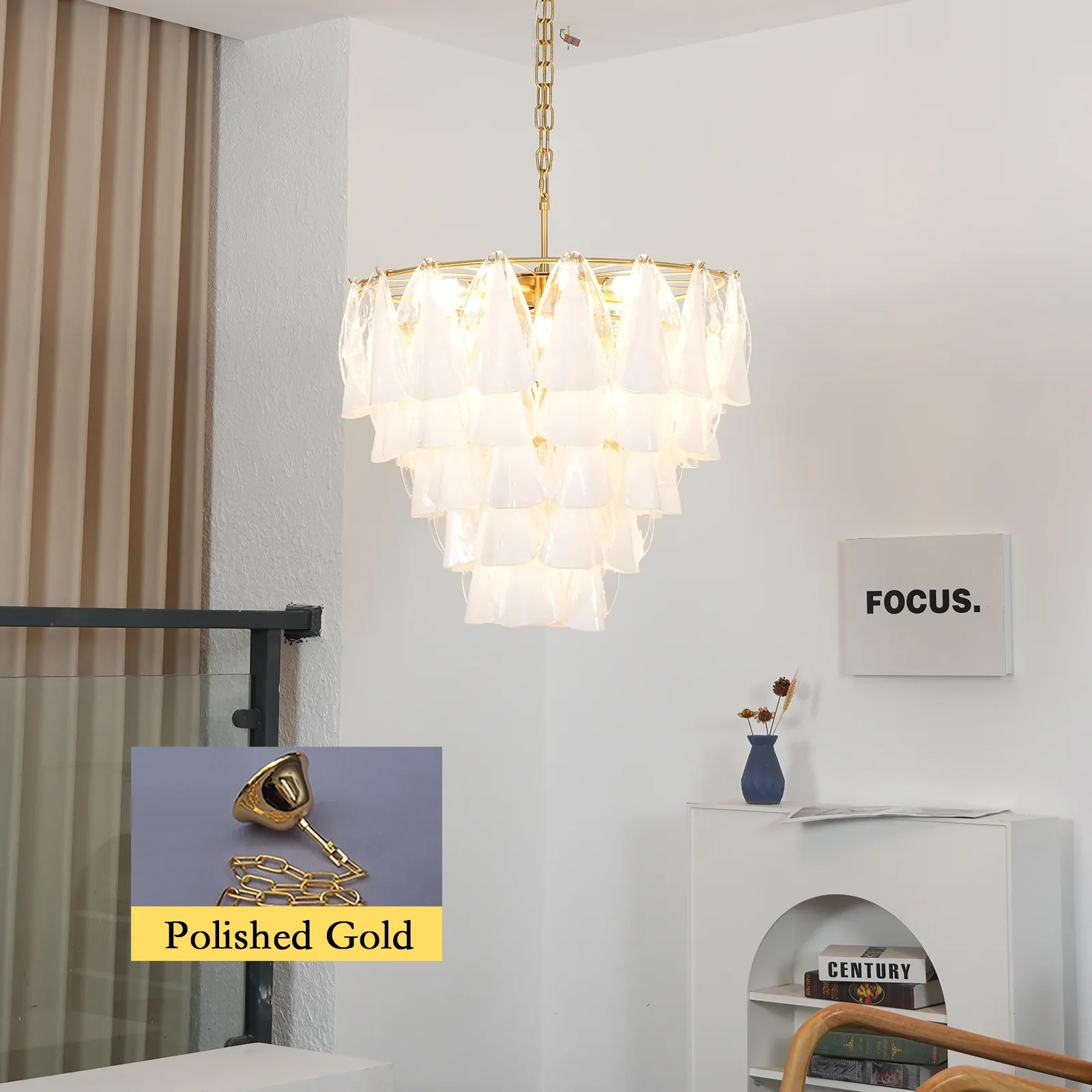 Lunara Murano Glass Chandelier - Image 22