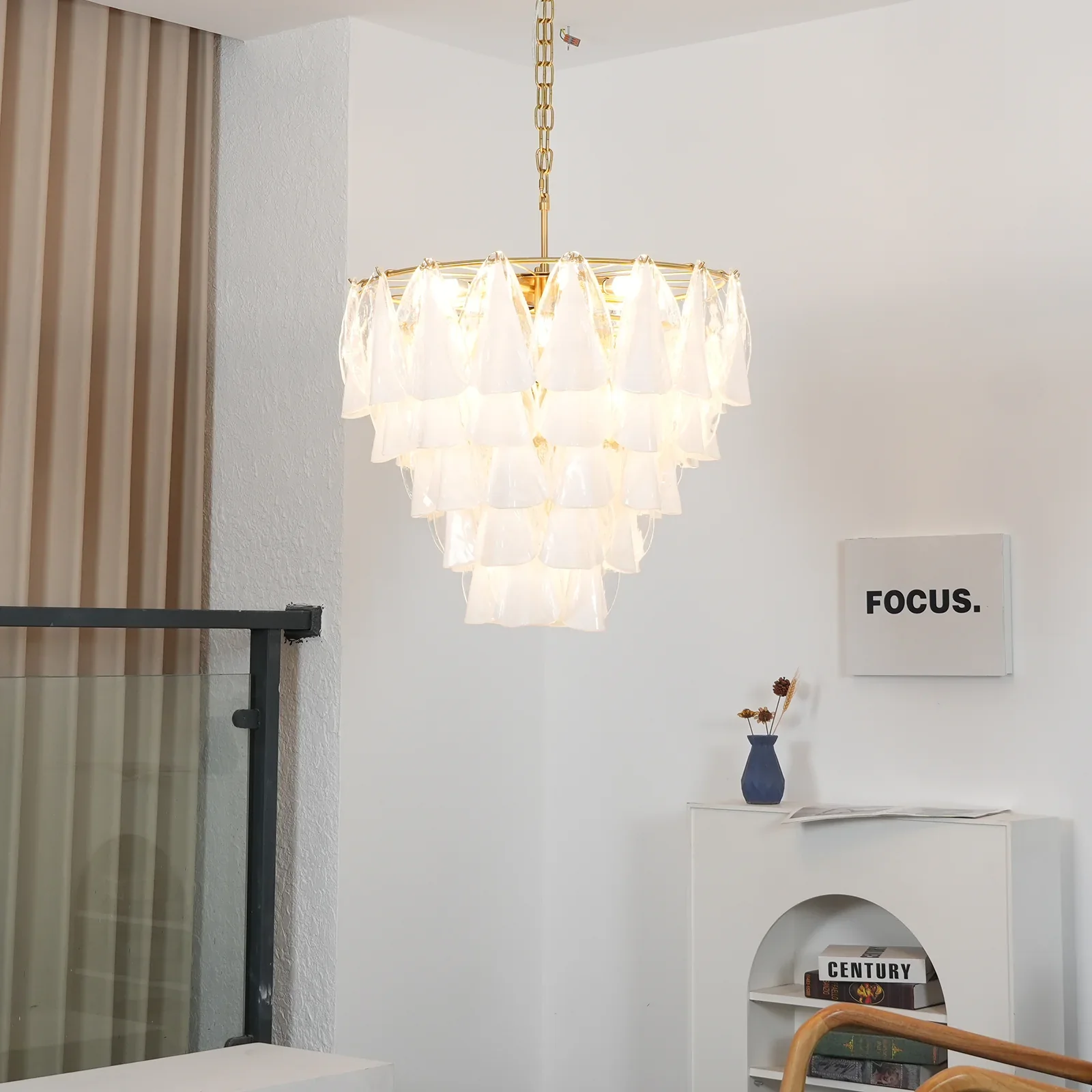 Lunara Murano Glass Chandelier - Image 4