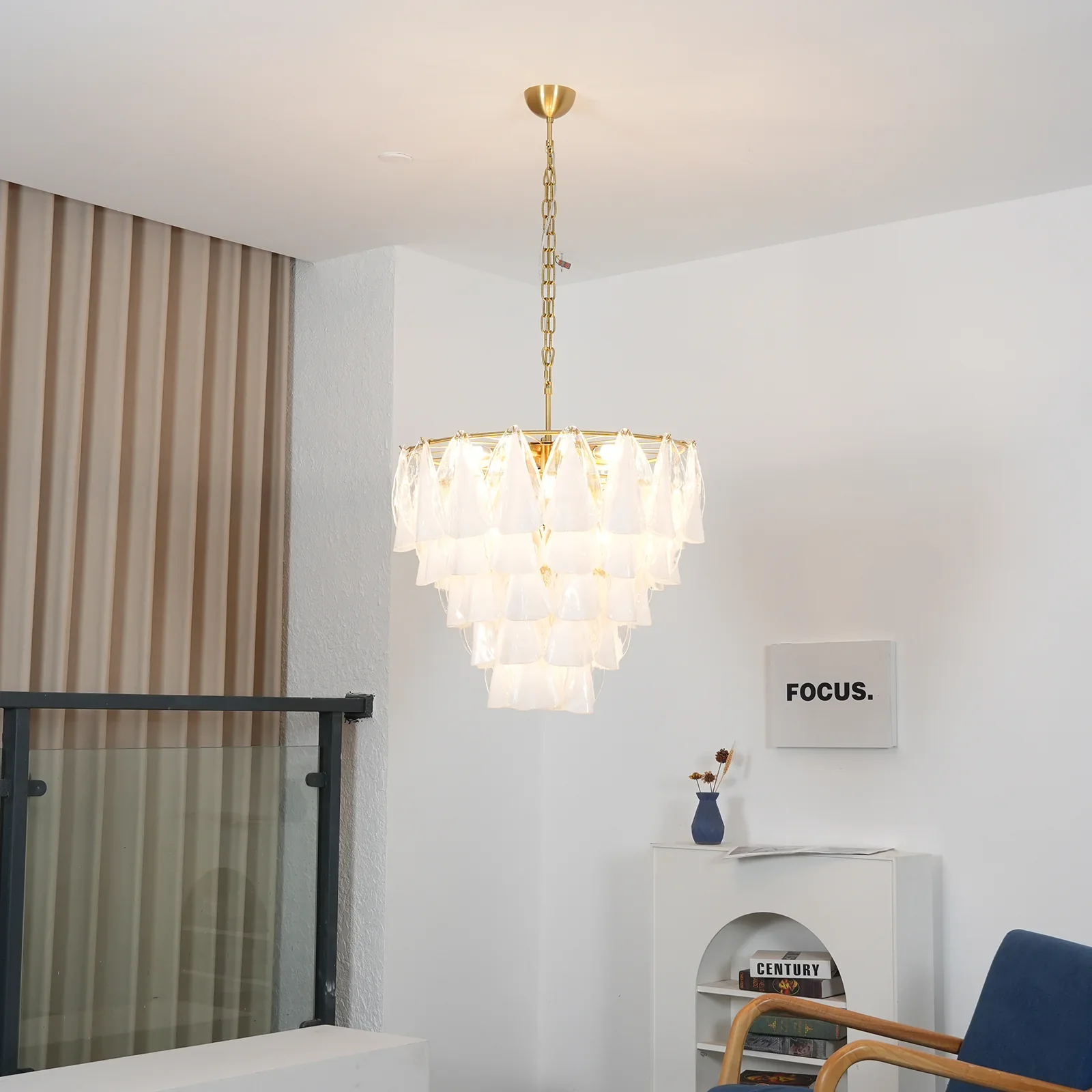 Lunara Murano Glass Chandelier - Image 5