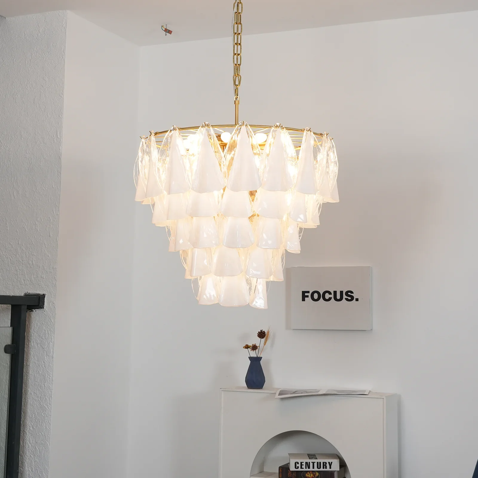 Lunara Murano Glass Chandelier - Image 7