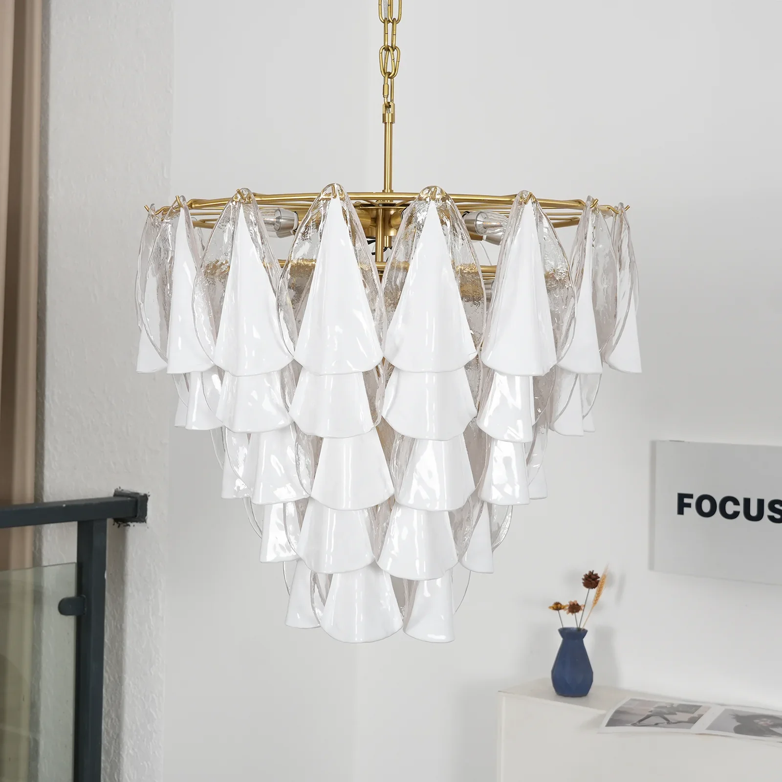 Lunara Murano Glass Chandelier - Image 9
