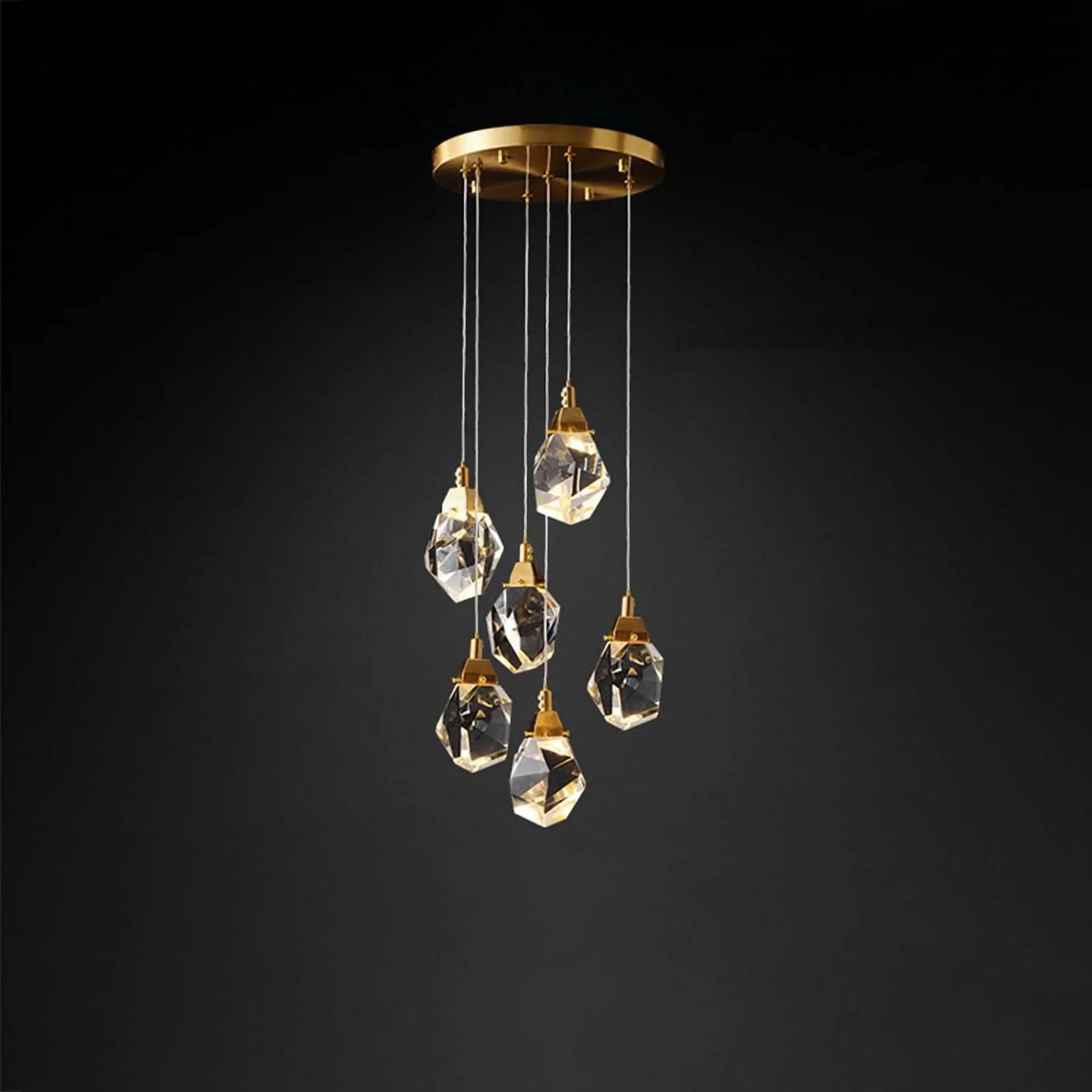 Luxe Prism Crystal Pendant Light - Image 16
