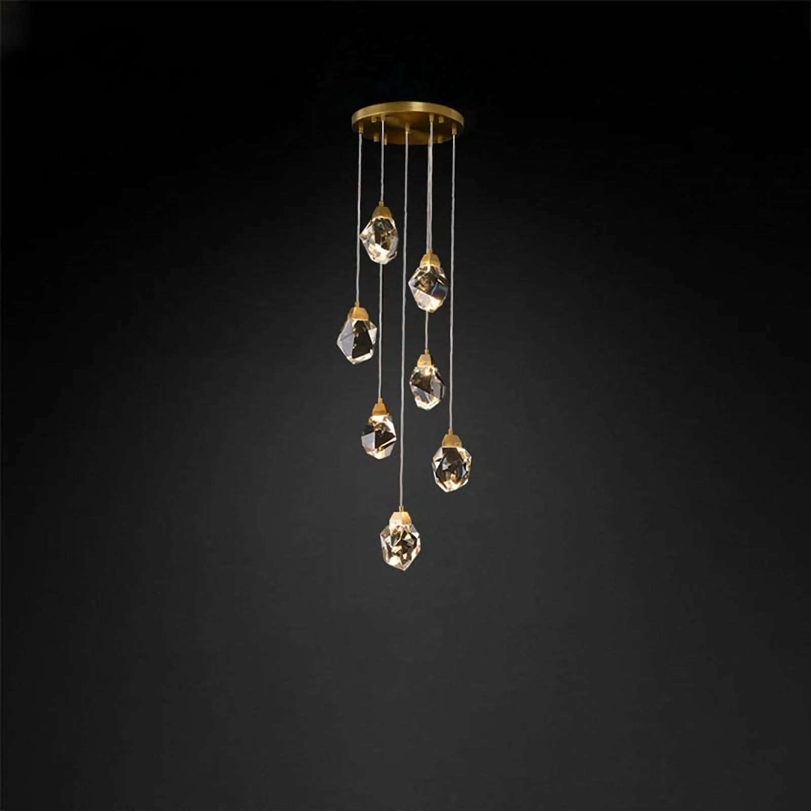 Luxe Prism Crystal Pendant Light - Image 17