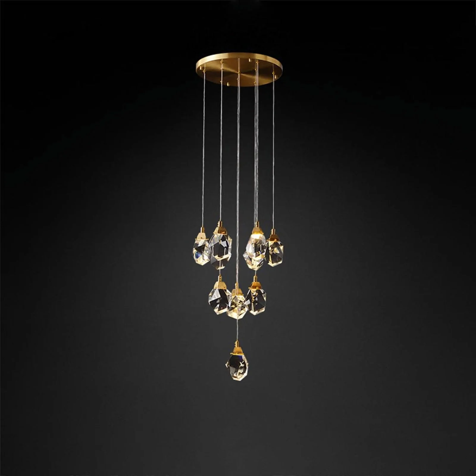 Luxe Prism Crystal Pendant Light - Image 18